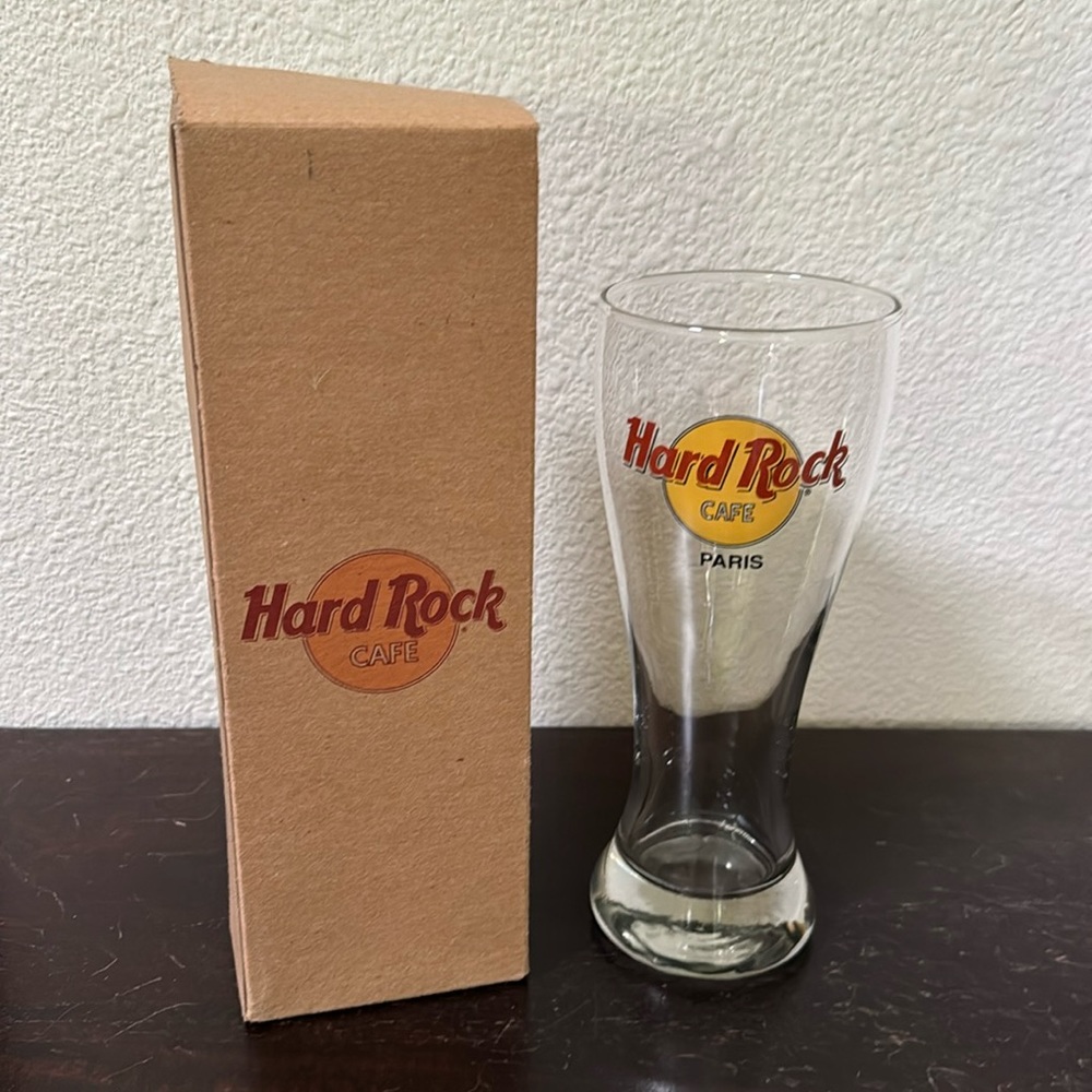 Hard Rock Cafe Paris Pilsner glass new in box